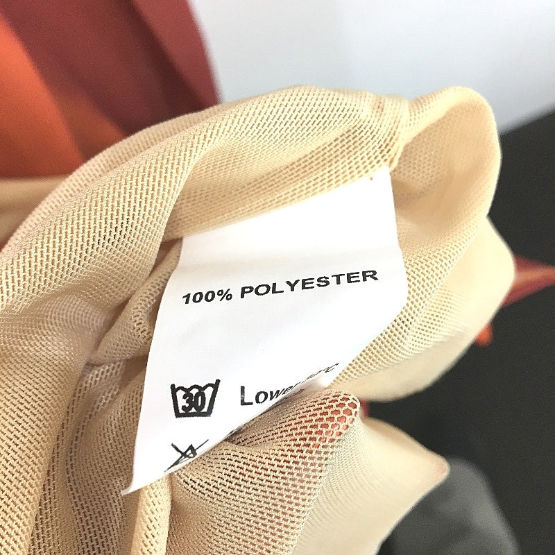 SNDYS Orange Dye Pattern Mesh Midi Tube Dress Ladies Size Small NEW