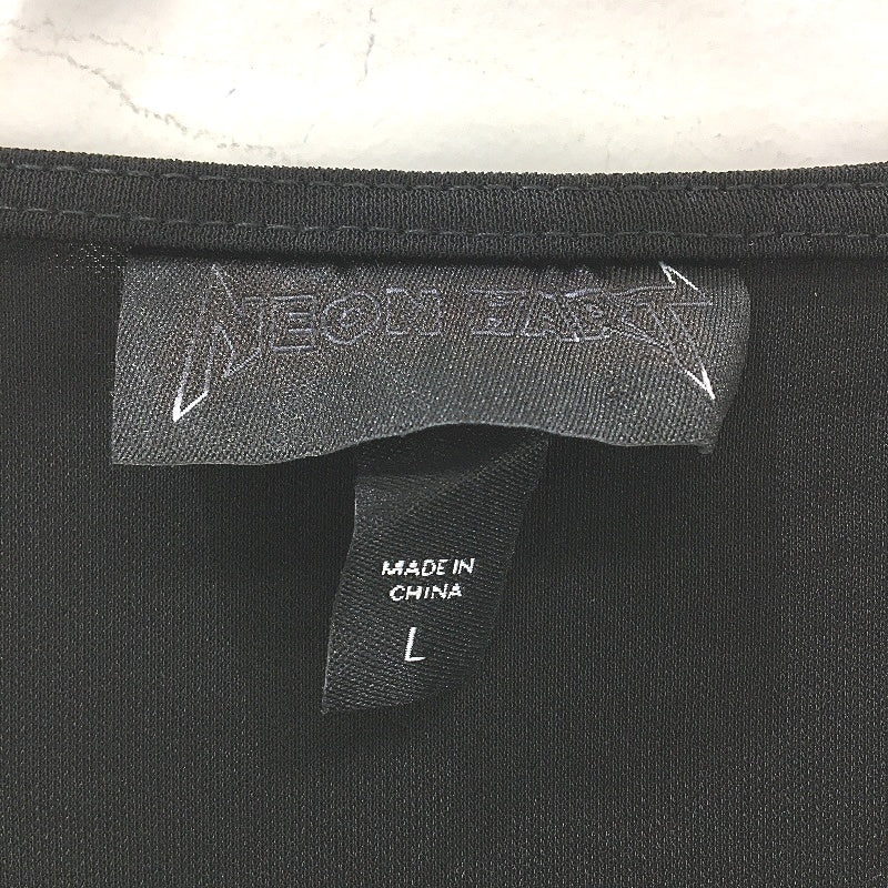 Neon Hart Kaley Cut Out Black Midi Bodycon Dress Ladies Size Large NEW