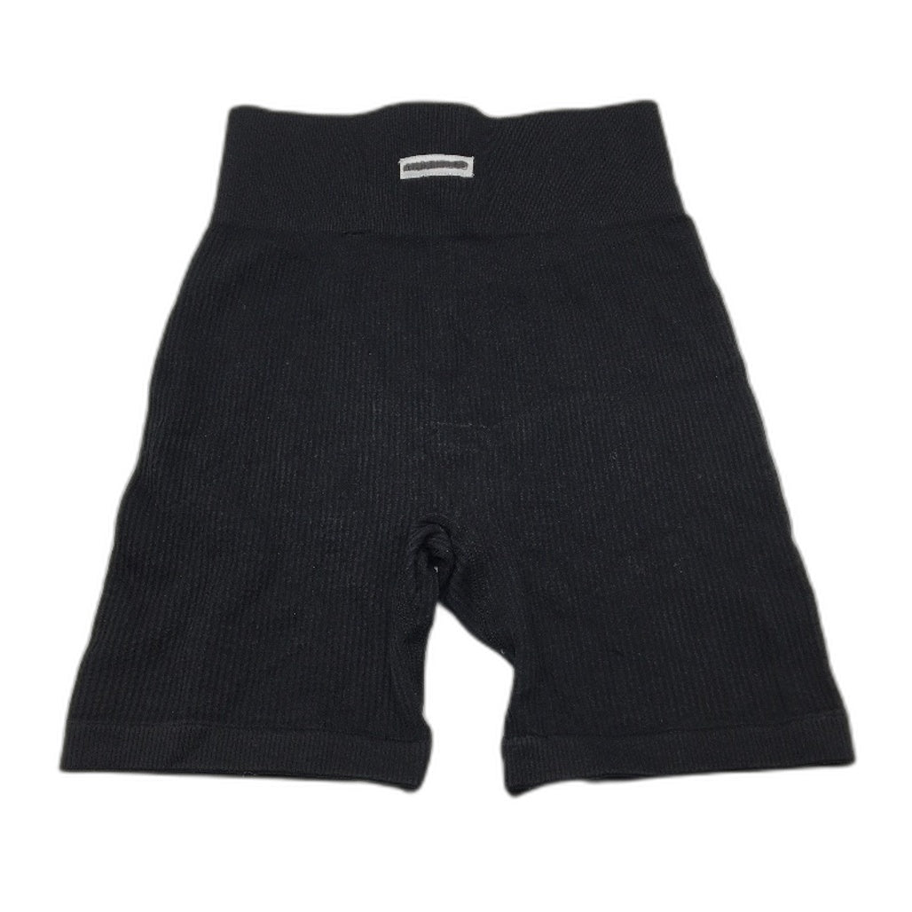 Subtitled Sports Club Ribbed High Waisted Black Bike Shorts Ladies Size XS/S NEW