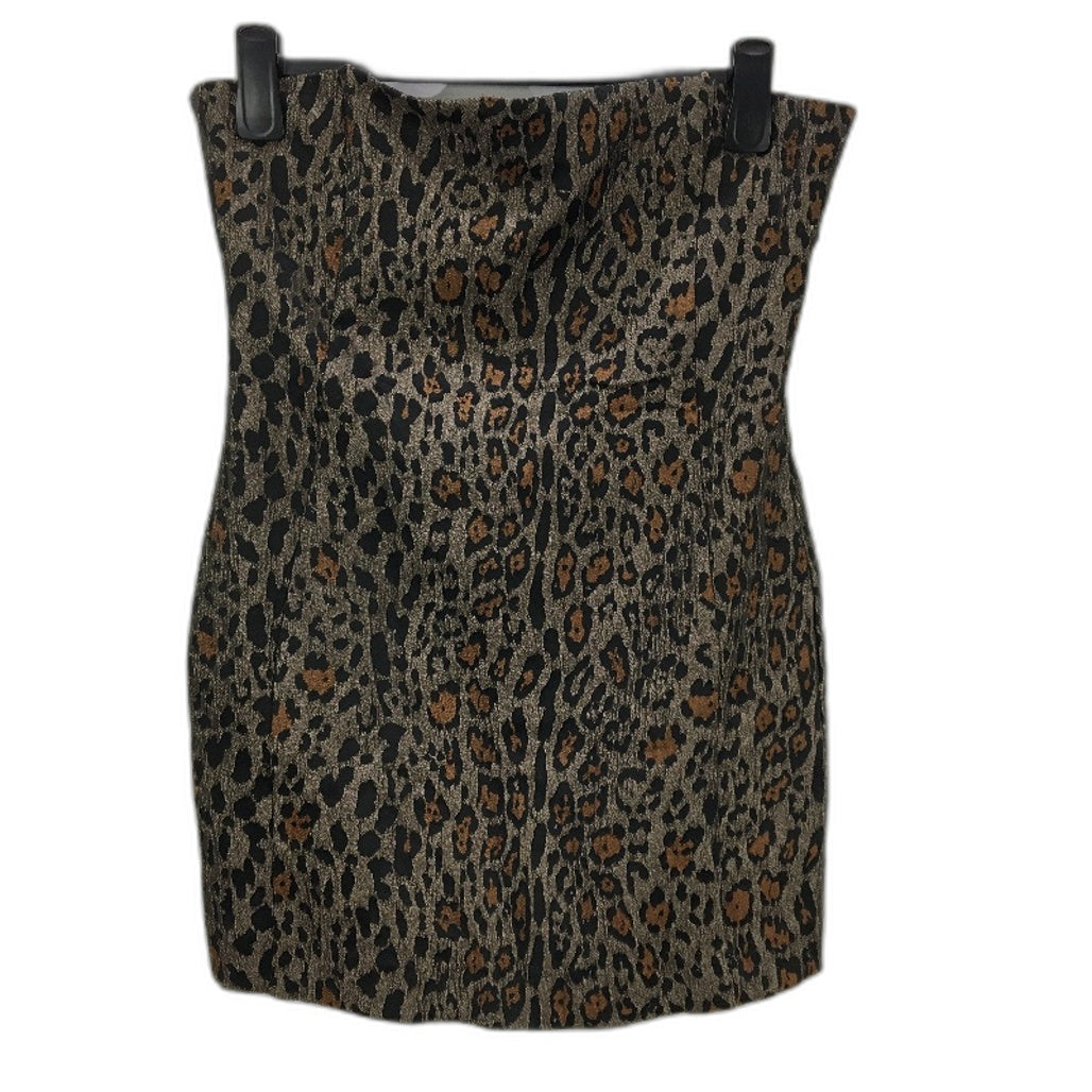 Ksubi Three Am Embroidered Leopard Pattern Mini Dress Ladies Size Large NEW