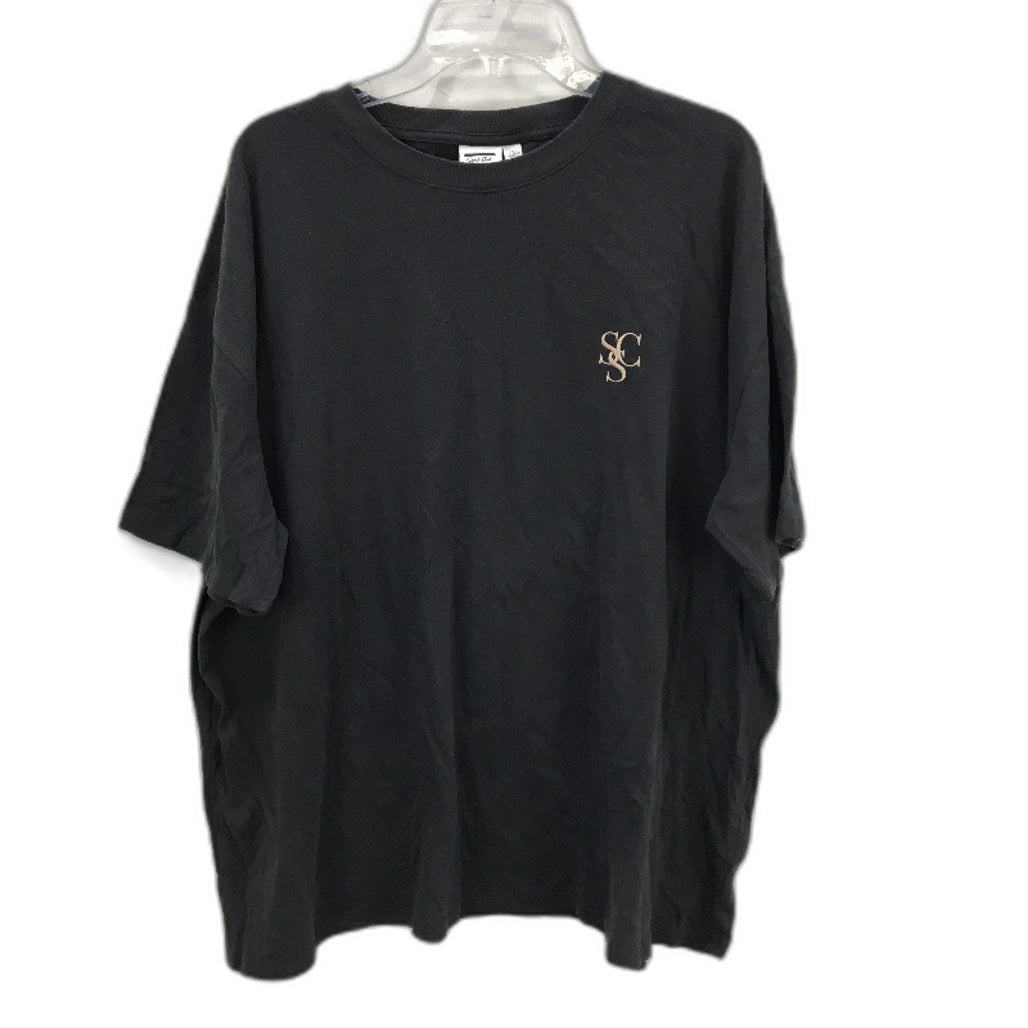 Subtitled Sports Club Oversized Linen Blend Grey Top Ladies Size Small NEW