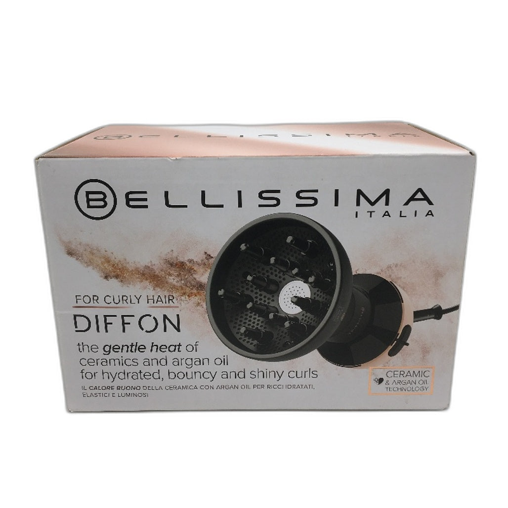 Bellissima Italia Diffon for Gentle Heat Ceramic and Argan Oil Curly Hair NEW