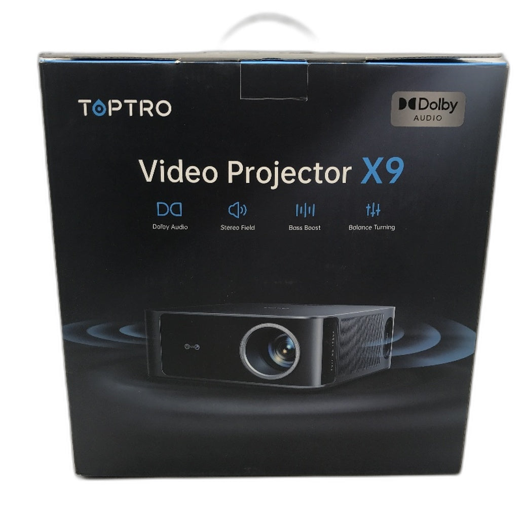 TOPTRO X9 Built in Smart OS Native 1080p Dolby Audio Video Projector DEMO