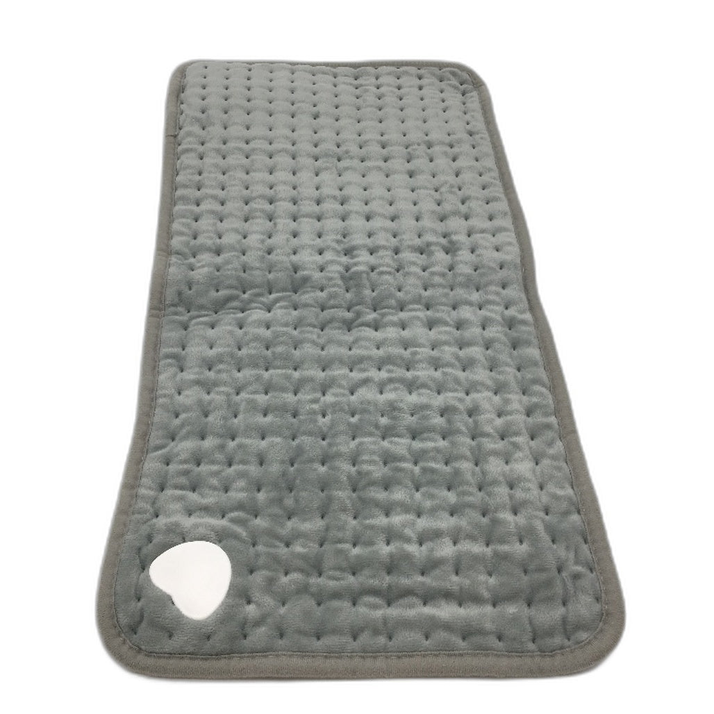 Soft Plush Comfort Electrical Heating Pad for Pain Relief in Grey 60x30cm NEW