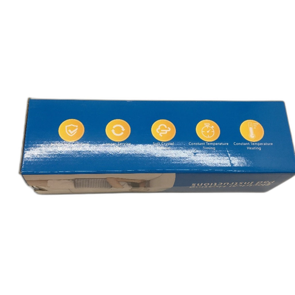 Soft Plush Comfort Electrical Heating Pad for Pain Relief in Grey 60x30cm NEW