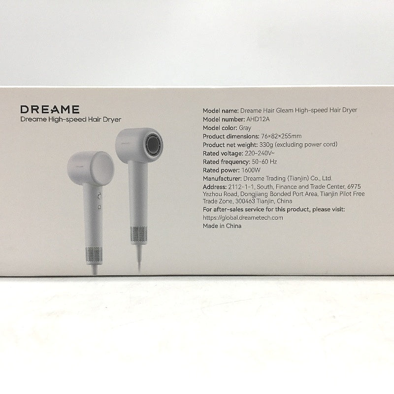 Dreame Gleam High Speed Hair Dryer with Magnetic Attachment in Gray DEMO