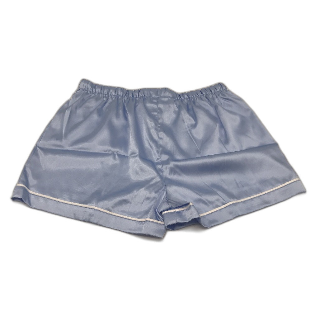 Peter Alexander Kids Satin Pyjama Shorts Cornflower Blue Size Youth AU 14