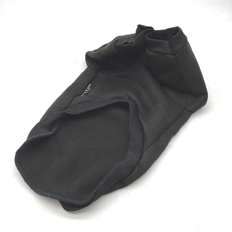 Milo & Mink 3 Pcs Black Fleece Doggy Sweater & Collars Bundle Dog Size Small