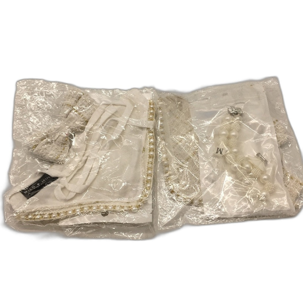 14 Pcs Bundle Orange & Green Doggy Sweaters With Accessories Dog Size 2XS & 3XS