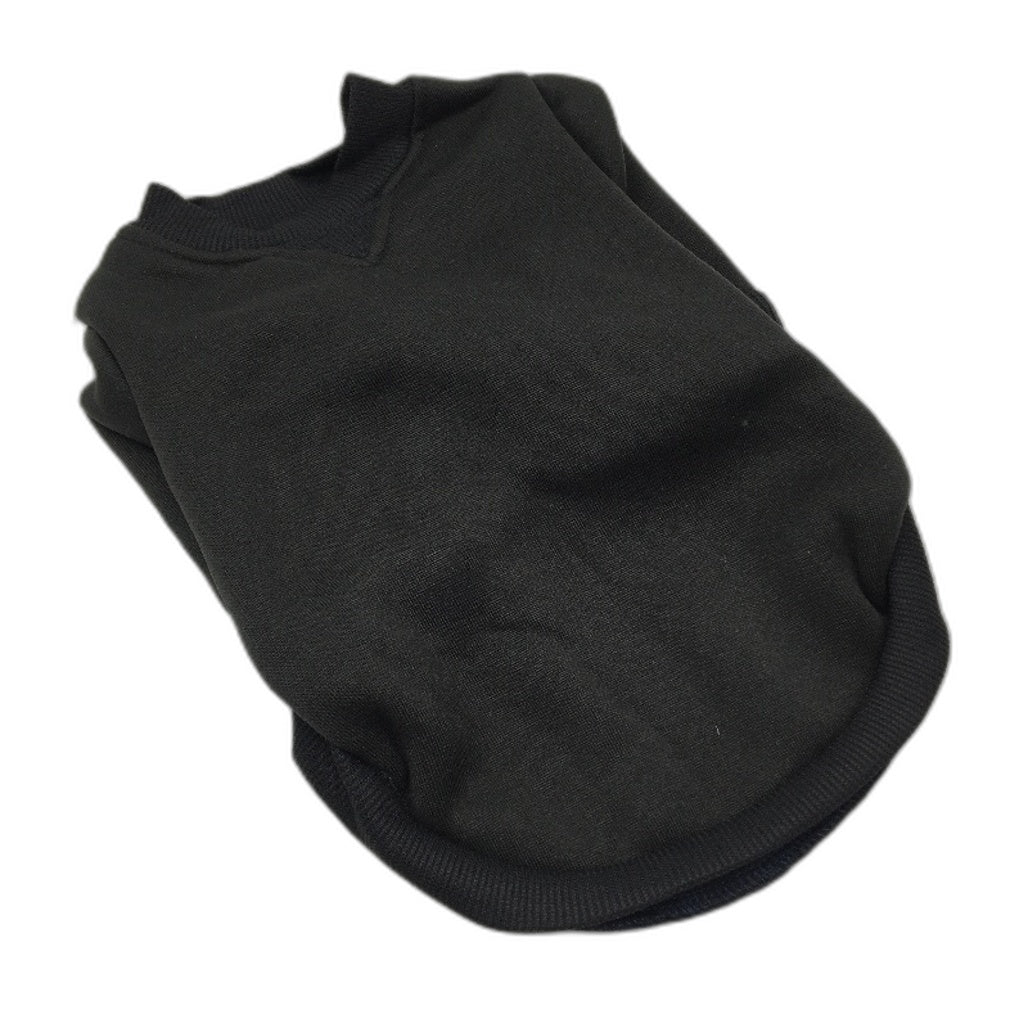 Milo & Mink 7 Pcs Black Fleece Doggy Sweater & Accessories Bundle Dog Size XS