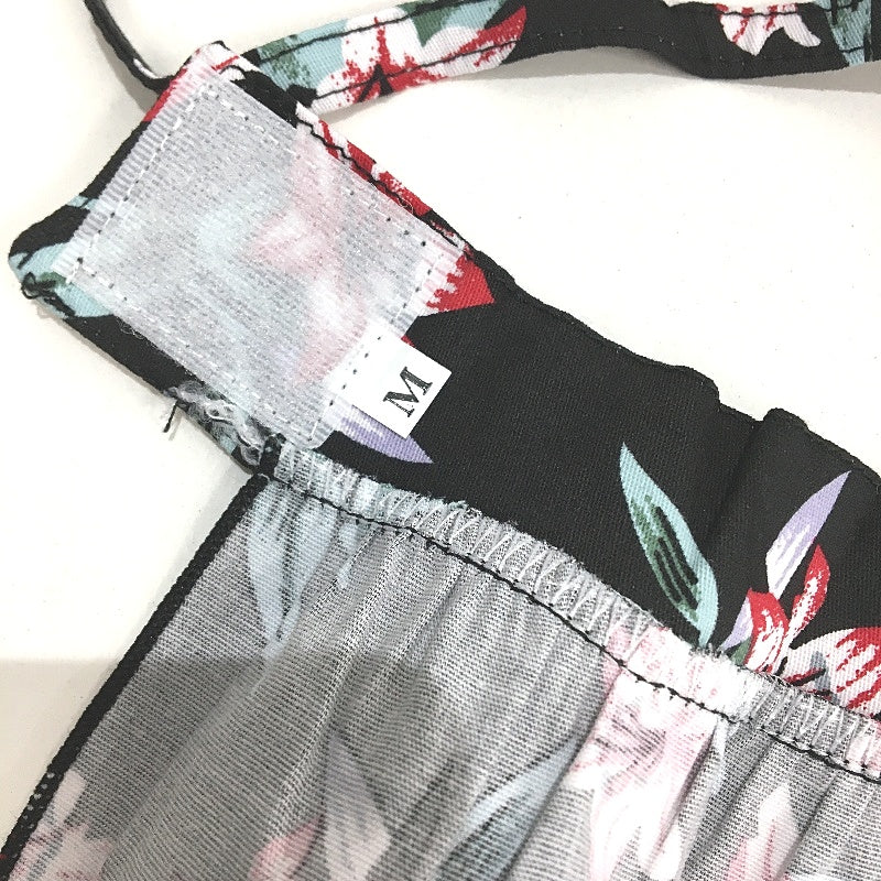 Milo & Mink 8 Pcs Floral Pattern Doggy Bikini & Accessories Bundle Dog Size XXS