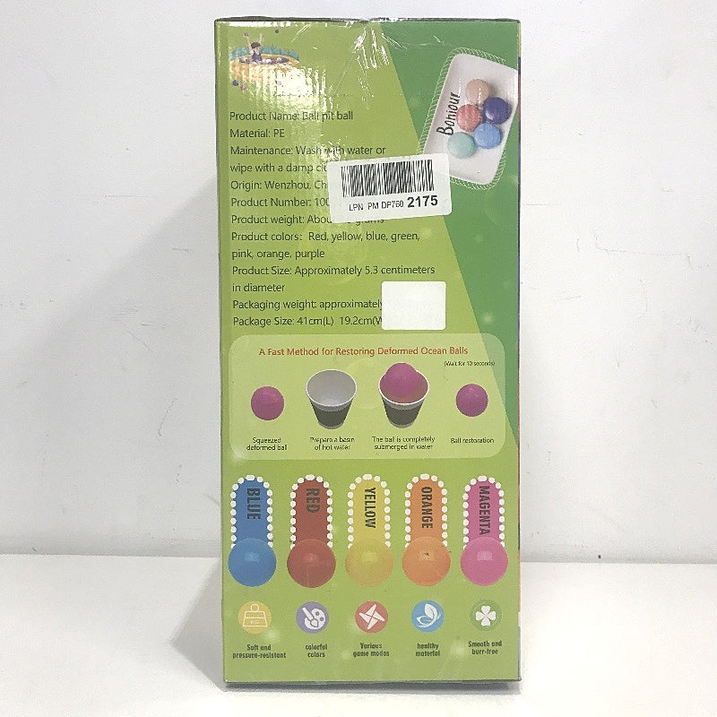 Ball Pit PE Balls Colourful Bathtub Toys Colour Recognition Counting For babies