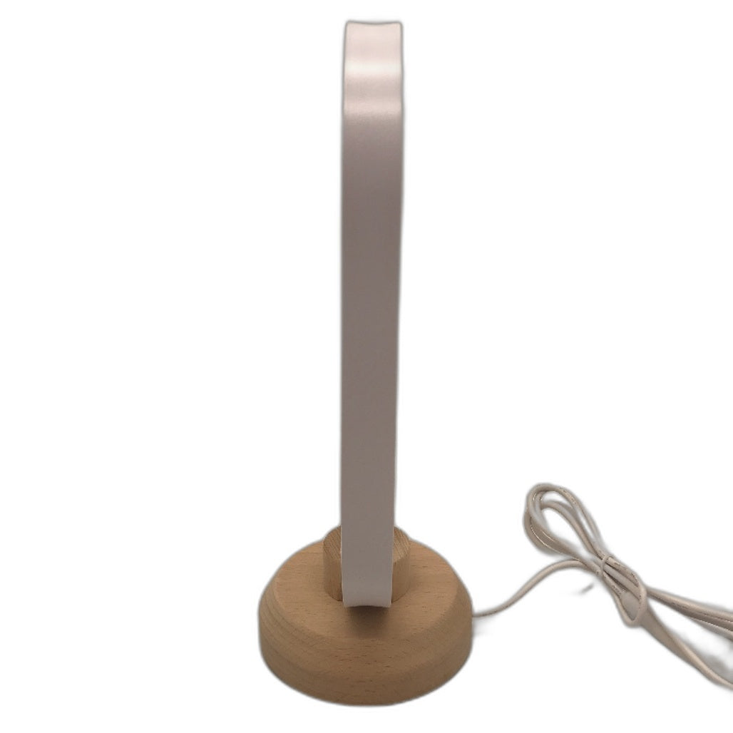 LED Modern Table Lamp Oval Bedside Night Light Adjustable Brightness 3 Colours