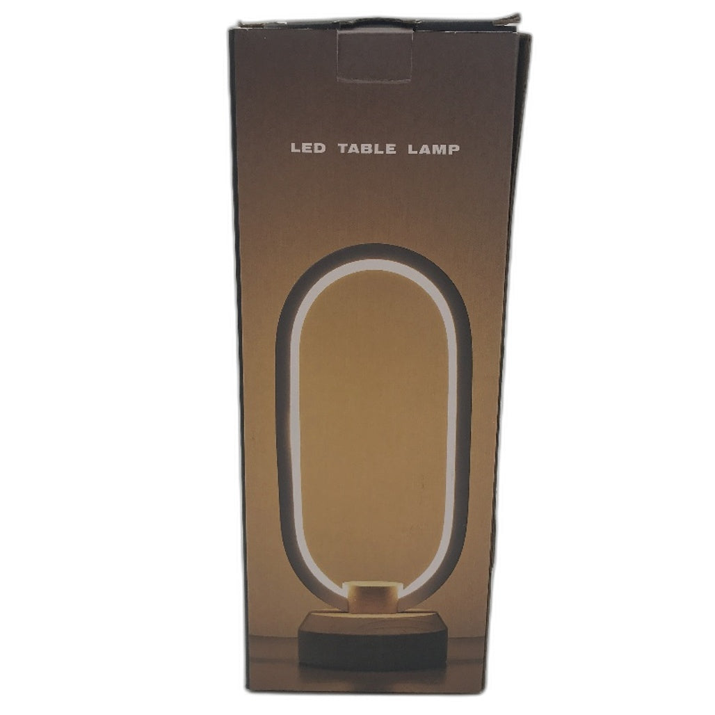 LED Modern Table Lamp Oval Bedside Night Light Adjustable Brightness 3 Colours