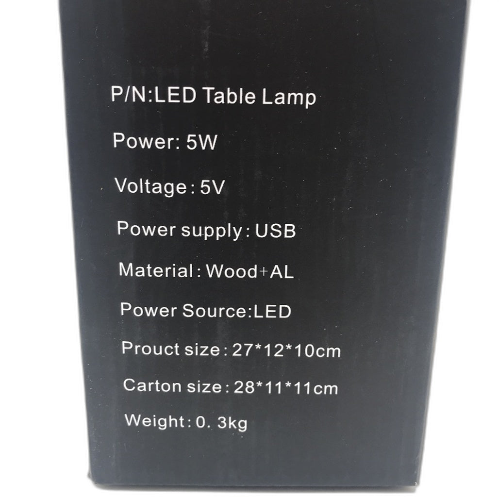 LED Modern Table Lamp Oval Bedside Night Light Adjustable Brightness 3 Colours