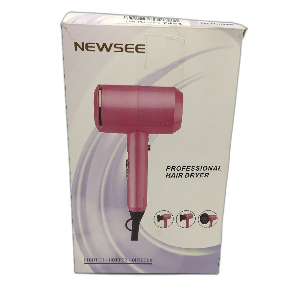 Newsee Professional Hair Dryer 50HZ With 2 Nozzles & 1 Diffuser 1800-2200W DEMO