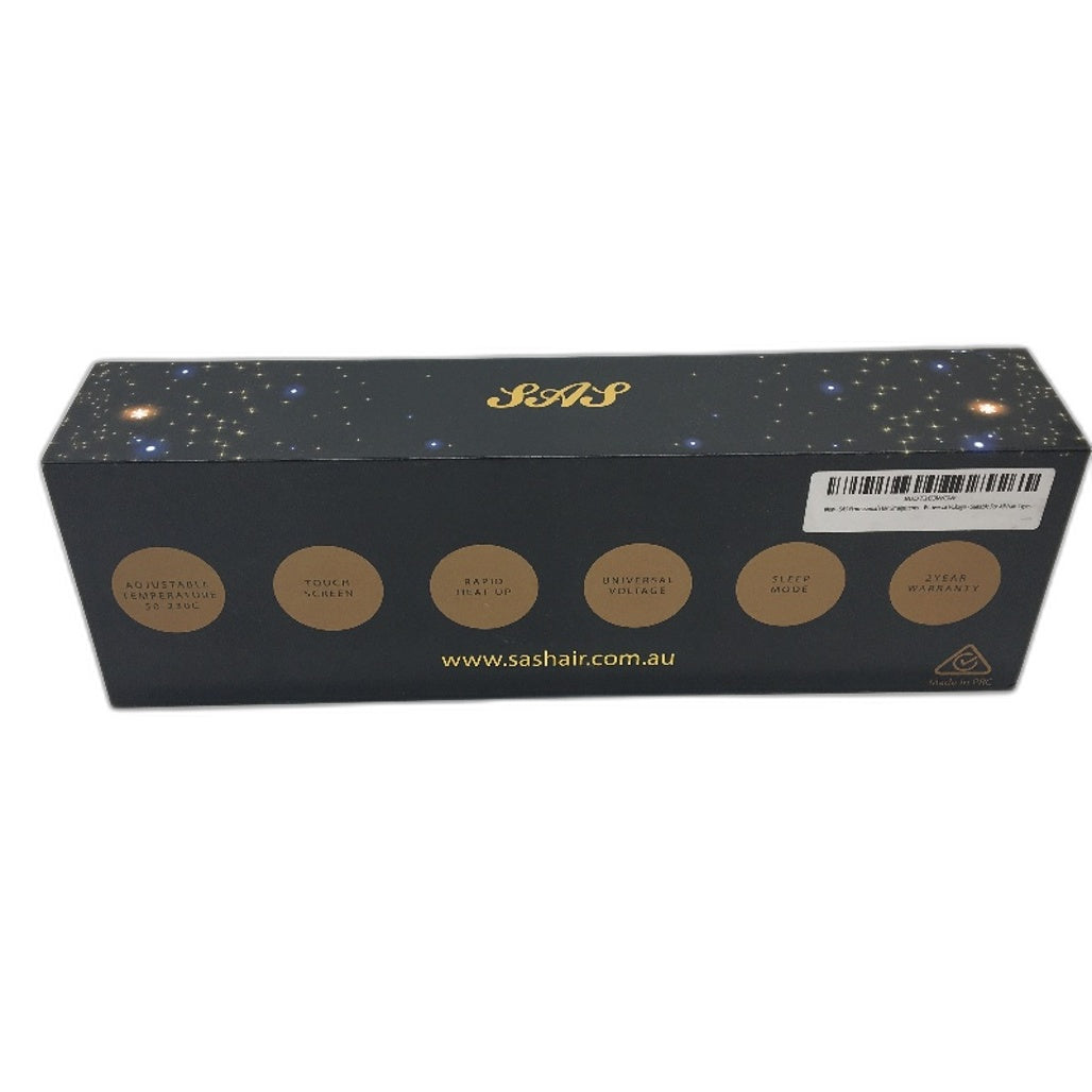 SAS Professional Hair Straightener LCD Display Adjustable Temperature Hair Iron