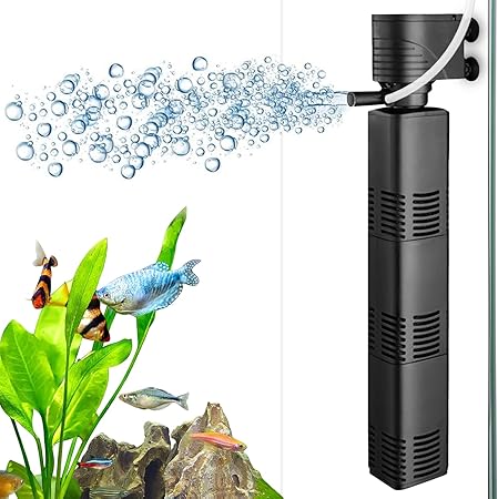 Submersible 30W Internal Fish Tank Aquarium 3 In 1 Biochemical Sponge Filter NEW