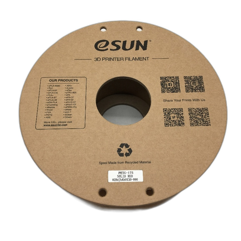 eSun 3D Printer Filament Replacement 1.75 mm Diameter 230-250 C Temperature Red