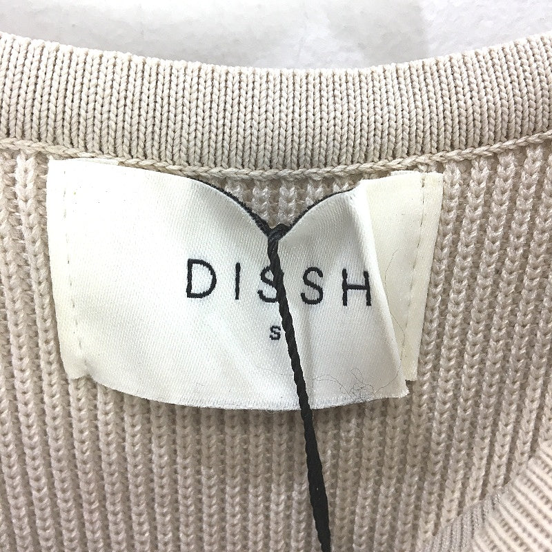 Dissh Beige Adalyn Asymmetrical Knitted Cut Out Sleeveless Midi Dress Women Sz S