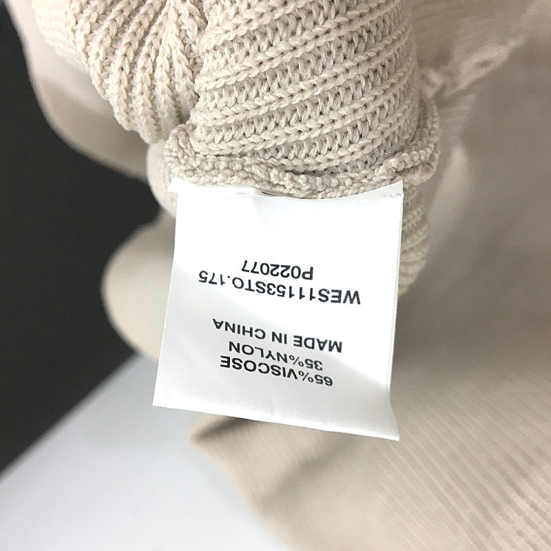 Dissh Beige Adalyn Asymmetrical Knitted Cut Out Sleeveless Midi Dress Women Sz S