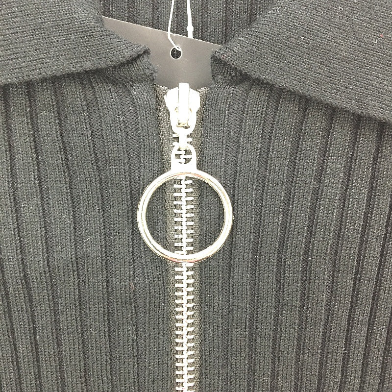 Fashion Nova Short Sleeve Stretchy Ribbed Zip-Up Warm Romper Playsuit Women Sz M