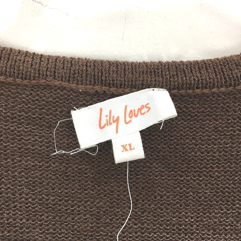 Lily Loves Cotton Blend Knitted Cut Out Back Stretchy Midi Dress Womens Size XL