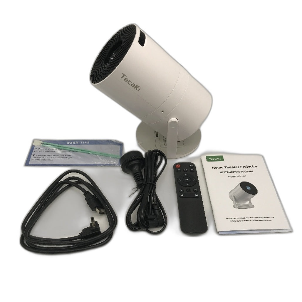 Tecaki X3 Full HD Native 1080p WiFi Bluetooth Home Theatre Video Projector DEMO