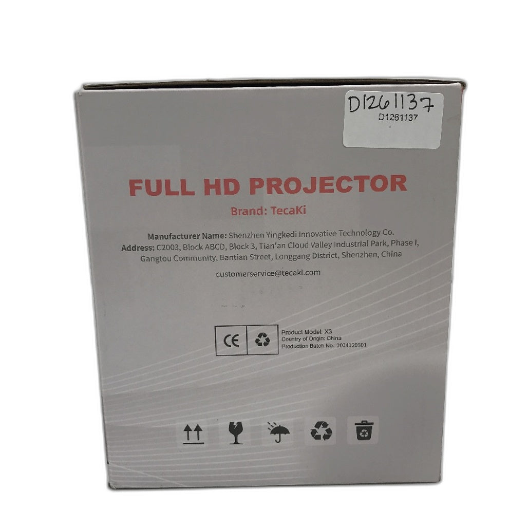 Tecaki X3 Full HD Native 1080p WiFi Bluetooth Home Theatre Video Projector DEMO