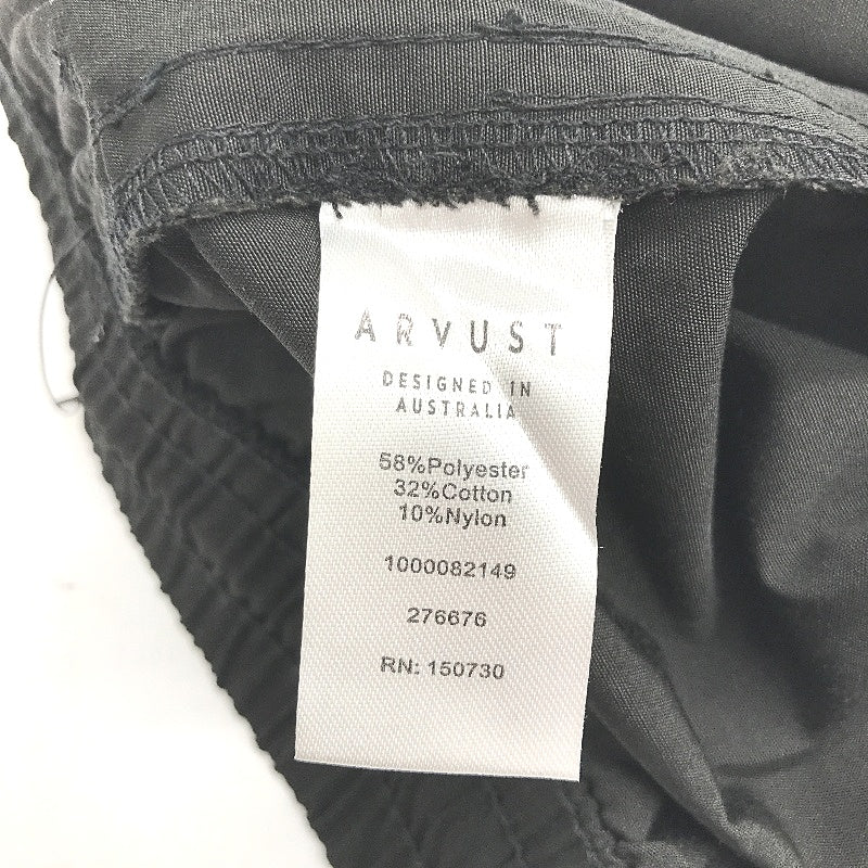 Arvust Newport Black Drawstring Volley Boardshorts Mens Size 34 NEW