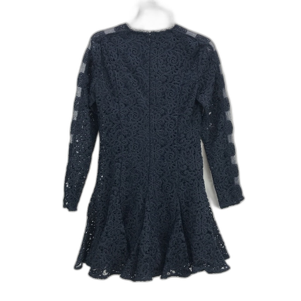 Forever New Josie Geo Lace Navy Lined Mini Dress Ladies Size AU 8 NEW