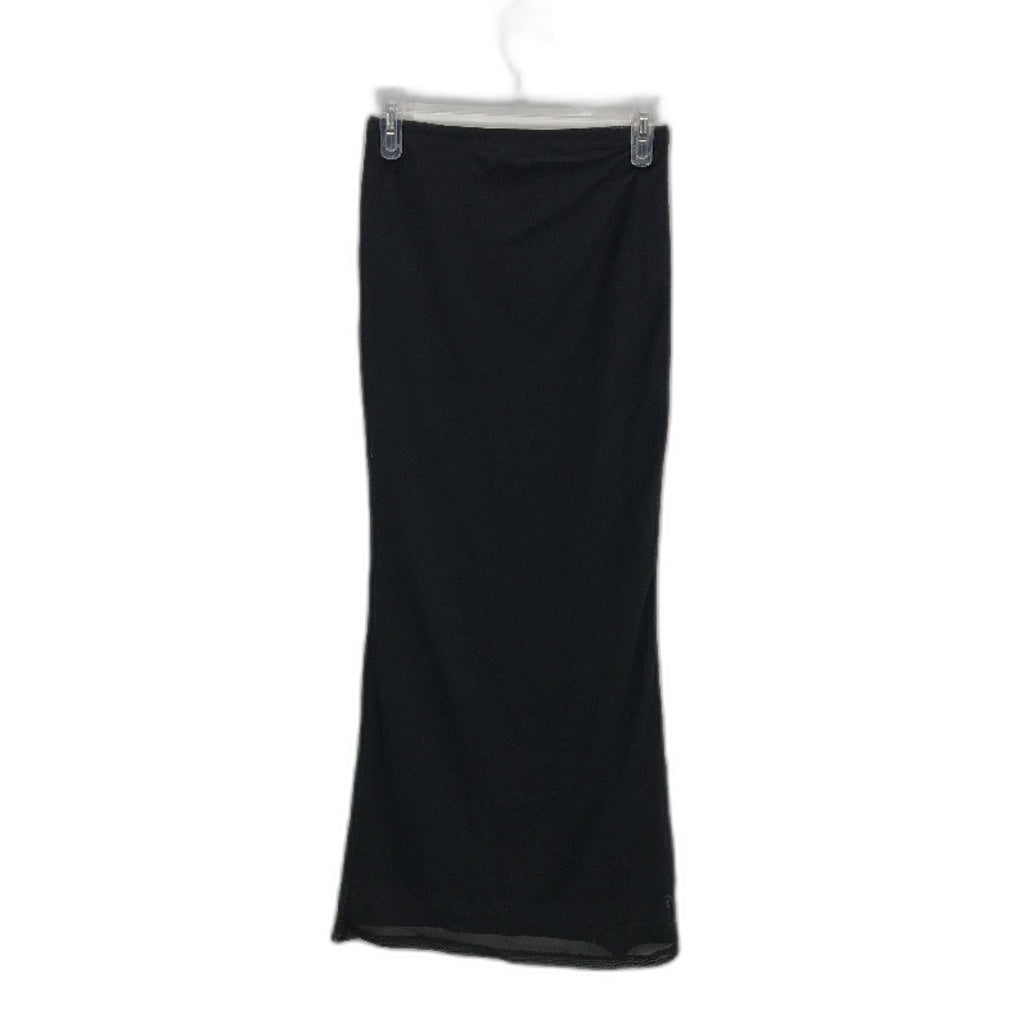 Neon Hart Marley Black Mesh Lined Midi Skirt Ladies Size Small NEW