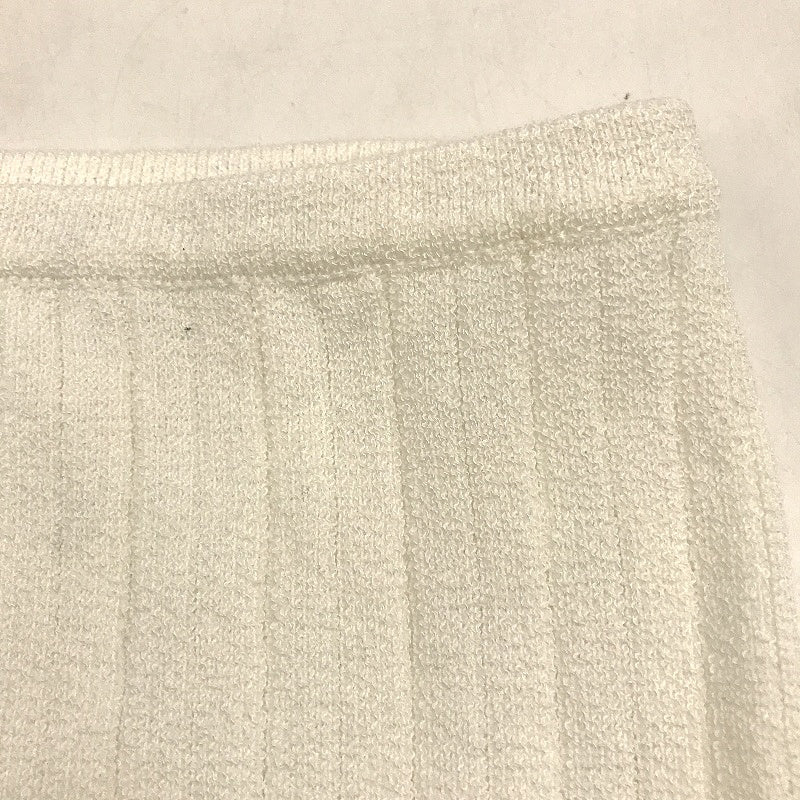 Subtitled Tayla Texture Rib Knit Low Rise White Midi Skirt Ladies Size XS NEW