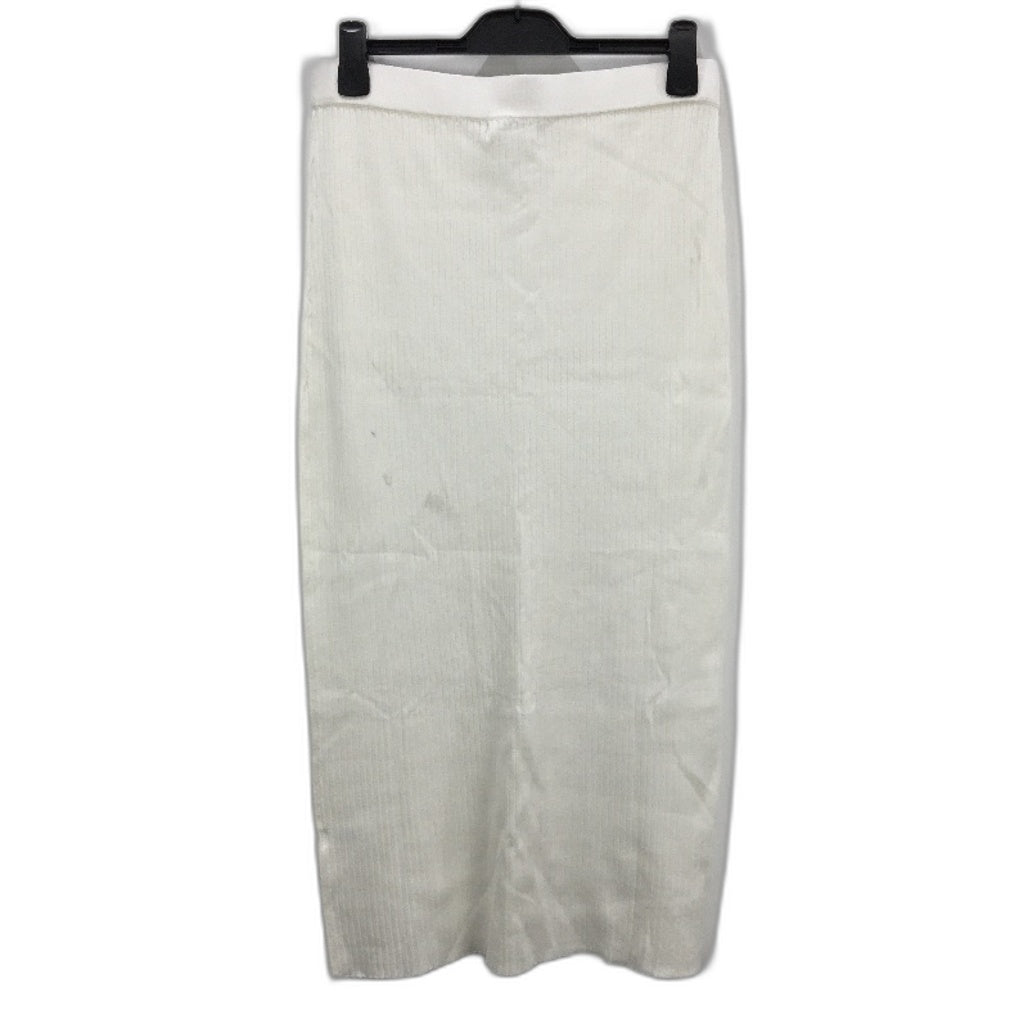 Subtitled Charlotte High Rise Knit White Midi Skirt Ladies Size XL NEW