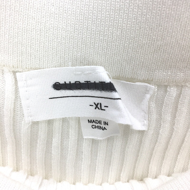 Subtitled Charlotte High Rise Knit White Midi Skirt Ladies Size XL NEW