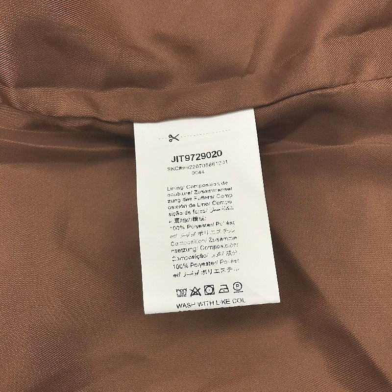 Shein Sexy Bronze Silky Satin Feel Single Button Blazer Jacket Ladies Size L NEW