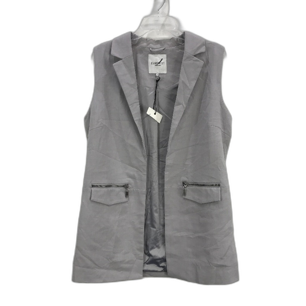 Jeanswest Pauline Sleeveless Pearl Grey Marl Jacket Ladies Size 12 NEW