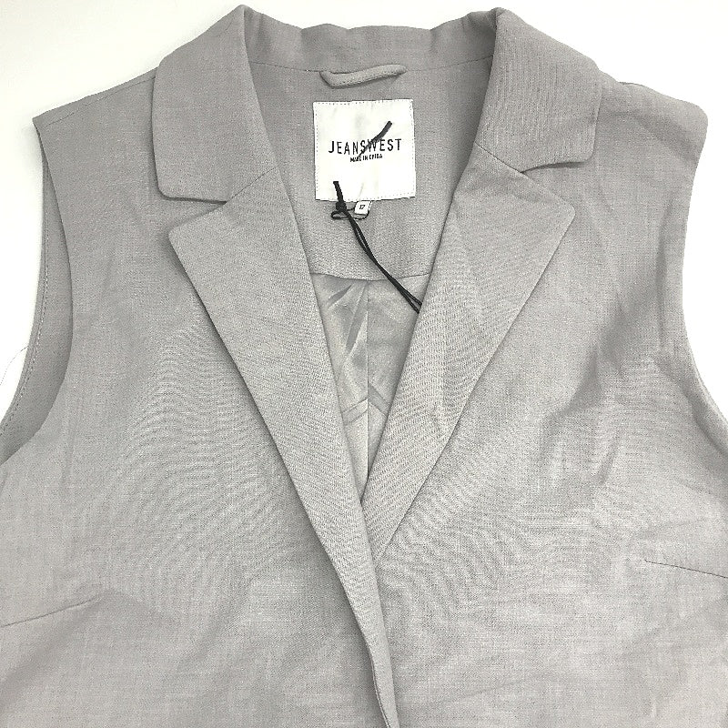 Jeanswest Pauline Sleeveless Pearl Grey Marl Jacket Ladies Size 12 NEW