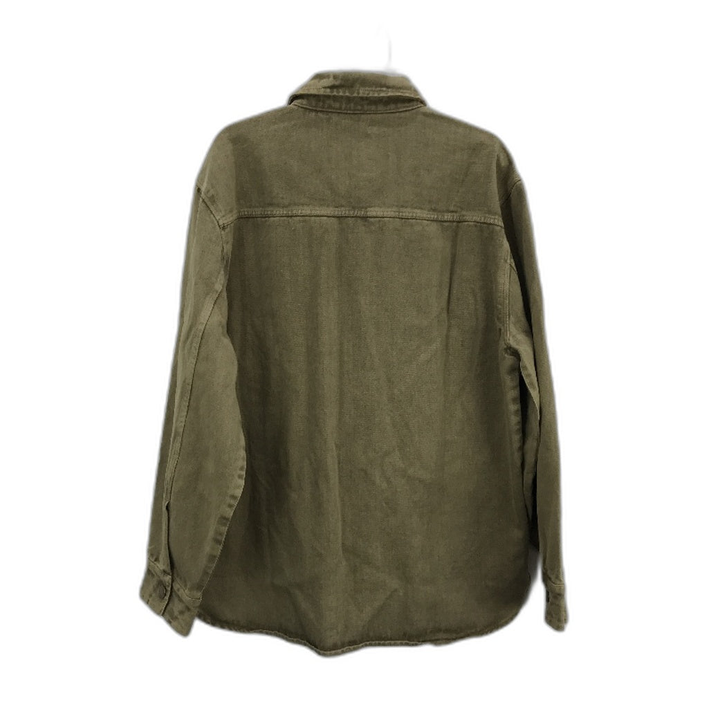 Rollas Denim Khaki Brown Trade Drill Shacket Shirt Jacket Mens Size L NEW