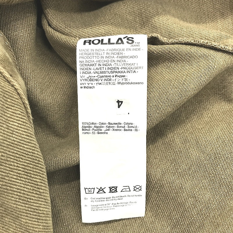 Rollas Denim Khaki Brown Trade Drill Shacket Shirt Jacket Mens Size L NEW