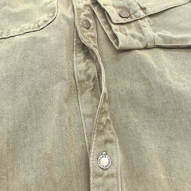 Rollas Denim Khaki Brown Trade Drill Shacket Shirt Jacket Mens Size L NEW