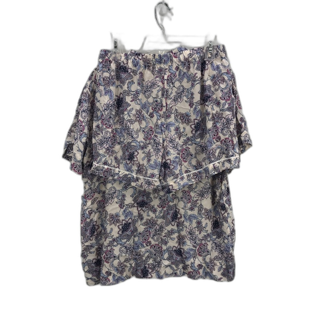 Chloe & Lola Myers Sample Pink Paisley 2Pce Short Sleeve PJ Set Ladies Sze S NEW