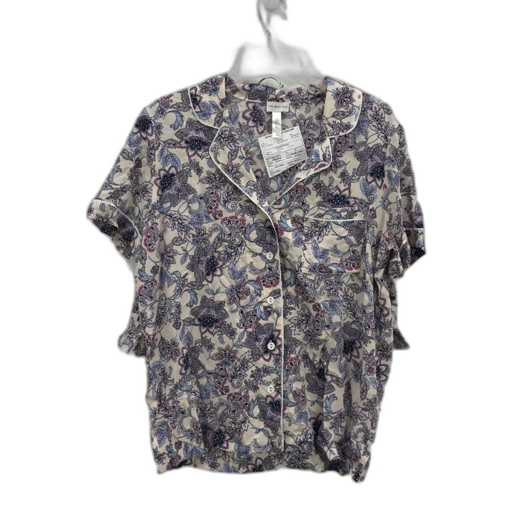 Chloe & Lola Myers Sample 2Pce Pink Paisley Short Sleeve PJ Set Ladies Sze S NEW