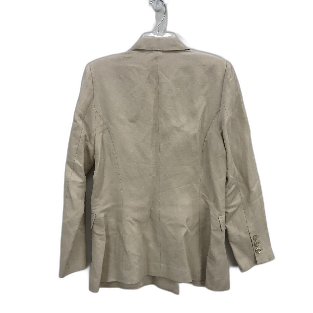 Tokito Stone European Linen Blend Button Up Blazer Jacket Ladies Size 10 NEW
