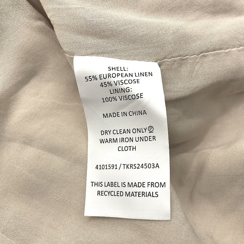 Tokito Stone European Linen Blend Button Up Blazer Jacket Ladies Size 10 NEW