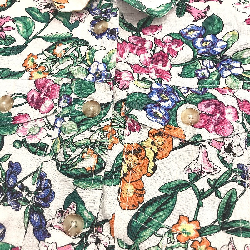 Katies White & Bright Floral Linen Blend Lightweight Jacket Ladies Size 12 NEW