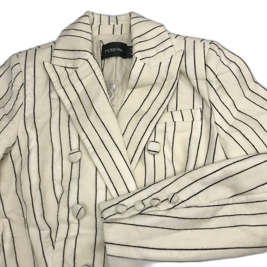 Mossman Cream Stripe The Master & Commander Blazer Jacket Ladies Size 8 NEW