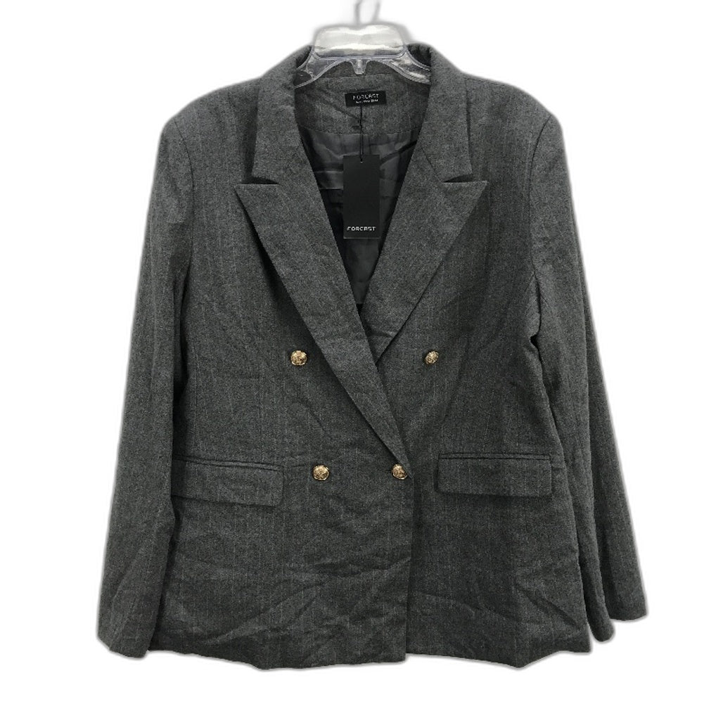 Forcast Charcoal Grey Berlin Double Breasted Blazer Jacket Ladies Size 16 NEW