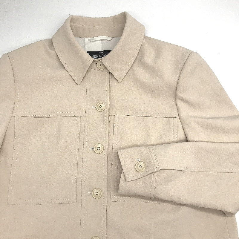 New World Myer Tokito Sample Beige Button Up Short Jacket Ladies Size 10 NEW