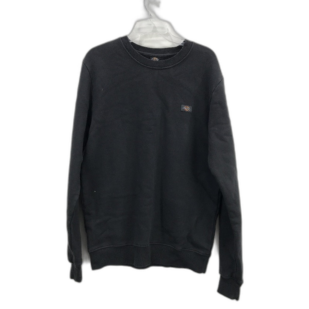 Dickies Classic Label 100% Cotton Black Fade Crew Neck Jumper Mens Size M NEW